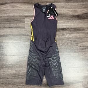 Adidas AdiZero Promo Speed Sprint Suit Rheon IN1132 Aurora Black Men’s Small New